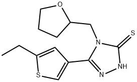 5-(5-乙基噻吩-3-基)-4-(四氢呋喃-2-基甲基)-4H-1,2,4-三唑-3-硫醇