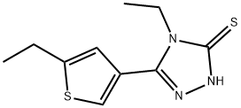 4-乙基-5-(5-乙基-3-噻吩)-4H-1,2,4-三唑-3-硫醇
