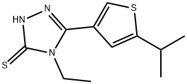 4-乙基-5-(5-异丙基噻吩-3-基)-4H-1,2,4-三唑-3-硫醇