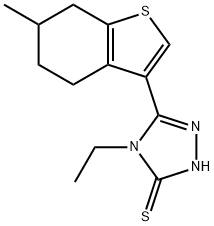 4-乙基-5-(6-甲基-4,5,6,7-四氢-1-苯并噻吩-3-基)-4H-1,2,4-三唑-3-硫醇