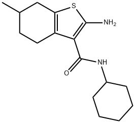 2-AMINO-N-CYCLOHEXYL-6-METHYL-4,5,6,7-TETRAHYDRO-1-BENZOTHIOPHENE-3-CARBOXAMIDE