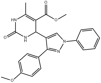 methyl 4-(3-(4-methoxyphenyl)-1-phenyl-1H-pyrazol-4-yl)-6-methyl-2-oxo-1,2,3,4-tetrahydropyrimidine-5-carboxylate