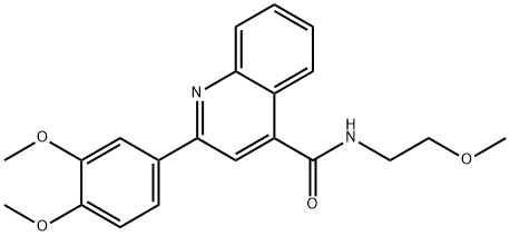 2-(3,4-dimethoxyphenyl)-N-(2-methoxyethyl)quinoline-4-carboxamide
