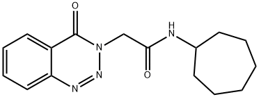 N-cycloheptyl-2-(4-oxobenzo[d][1,2,3]triazin-3(4H)-yl)acetamide