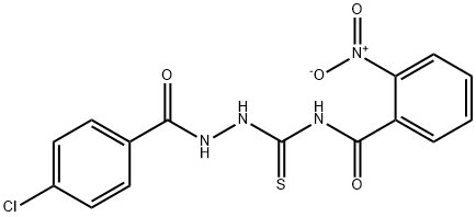 N-{[2-(4-chlorobenzoyl)hydrazino]carbonothioyl}-2-nitrobenzamide