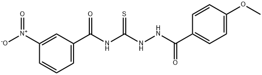 N-{[2-(4-methoxybenzoyl)hydrazino]carbonothioyl}-3-nitrobenzamide