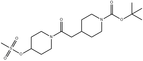 叔-丁基 4-(2-{4-[(甲磺酰)氧代]哌啶-1-基}-2-羰基乙基)哌啶-1-羧酸酯