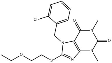 7-(2-chlorobenzyl)-8-((2-ethoxyethyl)thio)-1,3-dimethyl-3,7-dihydro-1H-purine-2,6-dione