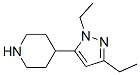 Piperidine, 4-(1,3-diethyl-1H-pyrazol-5-yl)- (9CI)
