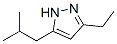 1H-Pyrazole,  3-ethyl-5-(2-methylpropyl)-