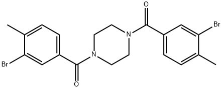 1,4-bis(3-bromo-4-methylbenzoyl)piperazine
