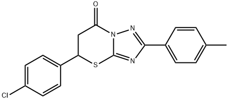 5-(4-chlorophenyl)-2-(p-tolyl)-5,6-dihydro-7H-[1,2,4]triazolo[5,1-b][1,3]thiazin-7-one