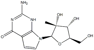 2-Amino-1,7-dihydro-7-(2-C-methyl-beta-D-ribofuranosyl)-4H-pyrrolo[2,3-d]pyrimidin-4-one