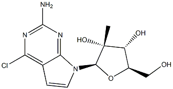 4-Chloro-7-(2-C-methyl-beta-D-ribofuranosyl)-7H-pyrrolo[2,3-d]pyrimidin-2-amine