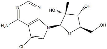 5-Chloro-7-(2-C-methyl-beta-D-ribofuranosyl)-7H-pyrrolo[2,3-d]pyrimidin-4-amine
