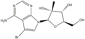5-Bromo-7-(2-C-methyl-beta-D-ribofuranosyl)-7H-pyrrolo[2,3-d]pyrimidin-4-amine