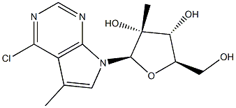 4-Chloro-5-methyl-7-(2-C-methyl-beta-D-ribofuranosyl)-7H-pyrrolo[2,3-d]pyrimidine