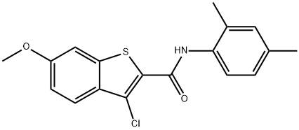3-chloro-N-(2,4-dimethylphenyl)-6-methoxy-1-benzothiophene-2-carboxamide