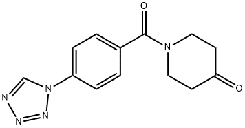 1-{[4-(1H-tetrazol-1-yl)phenyl]carbonyl}piperidin-4-one