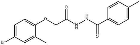 N'-[(4-bromo-2-methylphenoxy)acetyl]-4-methylbenzohydrazide