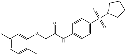 2-(2,5-dimethylphenoxy)-N-[4-(1-pyrrolidinylsulfonyl)phenyl]acetamide