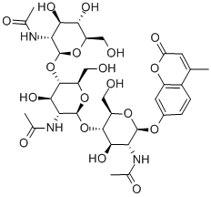 4-甲基伞形酮基Β-D-N,N`,N``-三乙酰基壳三糖苷