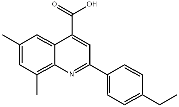 2-(4-乙基苯基)-6,8-二甲基-喹啉-4-羧酸