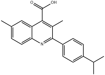 2-(4-异丙苯基)-3,6-二甲基喹啉-4-羧酸