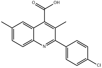 2-(4-氯苯基)-3,6-二甲基喹啉-4-羧酸