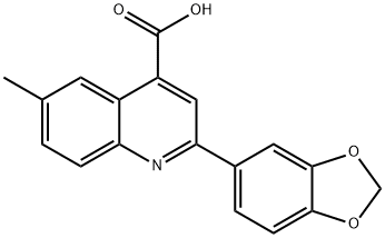 2-(1,3-苯并二唑-5-基)-6-甲基-喹啉-4-羧酸