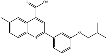 2-(3-异丁氧基苯基)-6-甲基-喹啉-4-羧酸