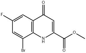 METHYL 8-BROMO-6-FLUORO-4-OXO-1,4-DIHYDROQUINOLINE-2-CARBOXYLATE