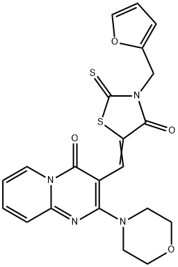 3-{[3-(2-furylmethyl)-4-oxo-2-thioxo-1,3-thiazolidin-5-ylidene]methyl}-2-(4-morpholinyl)-4H-pyrido[1,2-a]pyrimidin-4-one