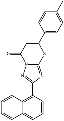 2-(naphthalen-1-yl)-5-(p-tolyl)-5,6-dihydro-7H-[1,2,4]triazolo[5,1-b][1,3]thiazin-7-one