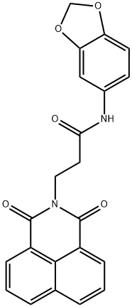 N-(benzo[d][1,3]dioxol-5-yl)-3-(1,3-dioxo-1H-benzo[de]isoquinolin-2(3H)-yl)propanamide