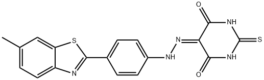 5-{2-[4-(6-methyl-1,3-benzothiazol-2-yl)phenyl]hydrazinylidene}-2-thioxodihydropyrimidine-4,6(1H,5H)-dione