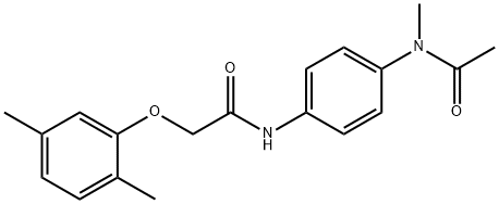 N-{4-[acetyl(methyl)amino]phenyl}-2-(2,5-dimethylphenoxy)acetamide
