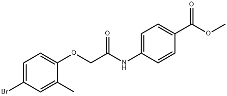 methyl 4-{[(4-bromo-2-methylphenoxy)acetyl]amino}benzoate