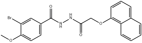 3-bromo-4-methoxy-N'-[(1-naphthyloxy)acetyl]benzohydrazide