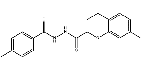 N'-[(2-isopropyl-5-methylphenoxy)acetyl]-4-methylbenzohydrazide
