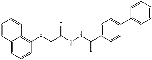 N'-[2-(1-naphthyloxy)acetyl]-4-biphenylcarbohydrazide