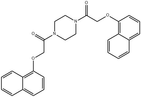 1,4-bis[(1-naphthyloxy)acetyl]piperazine