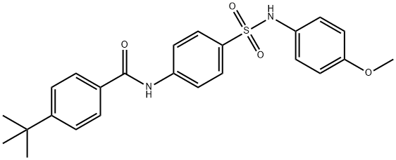 4-tert-butyl-N-(4-{[(4-methoxyphenyl)amino]sulfonyl}phenyl)benzamide