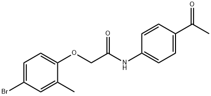 N-(4-acetylphenyl)-2-(4-bromo-2-methylphenoxy)acetamide
