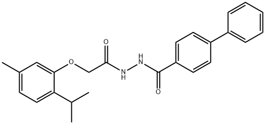 N'-[2-(2-isopropyl-5-methylphenoxy)acetyl]-4-biphenylcarbohydrazide