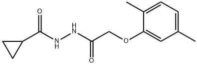 N'-[2-(2,5-dimethylphenoxy)acetyl]cyclopropanecarbohydrazide