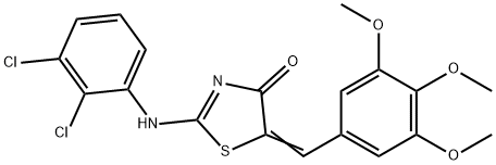 (2Z,5E)-2-[(2,3-dichlorophenyl)imino]-5-(3,4,5-trimethoxybenzylidene)-1,3-thiazolidin-4-one