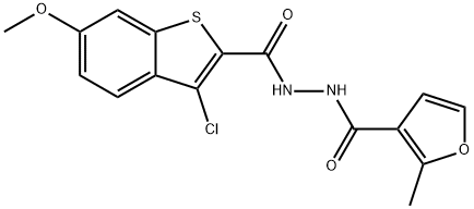 N'-[(3-chloro-6-methoxy-1-benzothien-2-yl)carbonyl]-2-methyl-3-furohydrazide