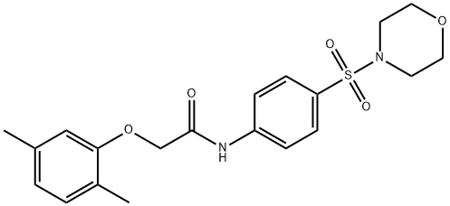 2-(2,5-dimethylphenoxy)-N-[4-(morpholin-4-ylsulfonyl)phenyl]acetamide
