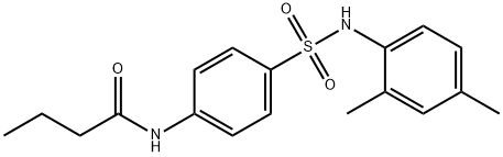 N-(4-{[(2,4-dimethylphenyl)amino]sulfonyl}phenyl)butanamide